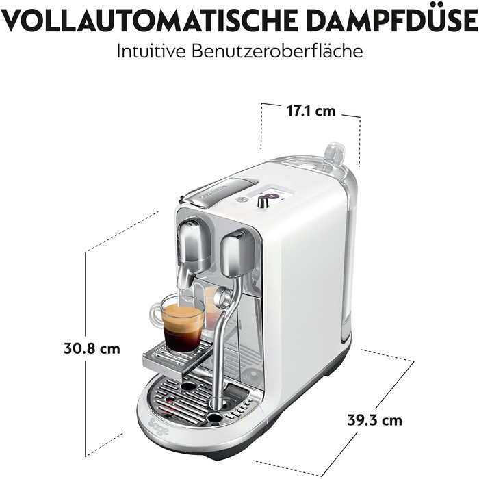 Кавомашина Sage Creatista Plus SNE800, перлинно-біла, Sea Salt