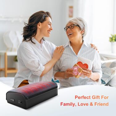 Підставка під ноги Comfier для столу, 2 режими температури (до 60°C), ергономічна підставка під ноги для офісу/дому, 2 регульовані висоти, 44x13x28 см