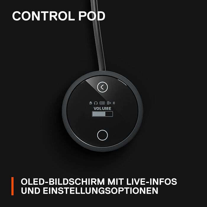 SteelSeries Arena 7 - 2.1-канавна акустика для геймінгу, RGB, USB, Aux, Bluetooth, чорний