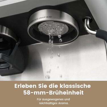 Gevi 2025 Upgrade: Професійна кавомашина еспресо з вбудованою кавомолкою, Dual Boiler, 20 Bar, 2.8л бак, нержавіюча сталь, срібна