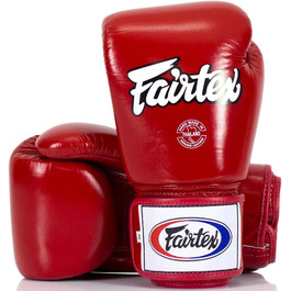 Боксерські рукавички Fairtex, BGV-1, червоні, боксерські рукавички для боксу ММА Муай тай Тайбоксинг (10 унцій)