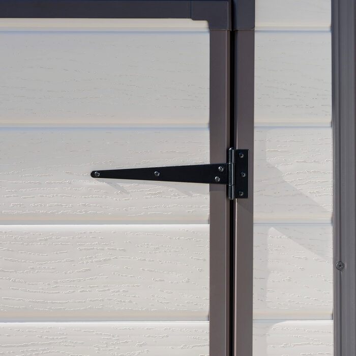 Сарай садовий Keter Manor Pent 6x4, пластиковий, бежевий, 183.5x111x200.5 см, для вулиці, вологостійкий