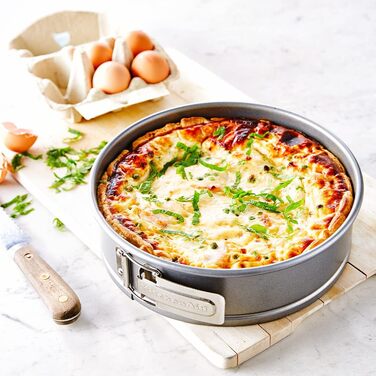 Набір форм для випічки KitchenAid з алюмінізованої сталі, 20см та 24см, антипригарне покриття, для духовки, миється в посудомийній машині, сірий