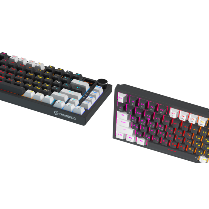 Бездротова механічна клавіатура GamePro Asgard Valhalla Pro (MK160B-D-Pro) 75% Rainy switches