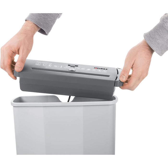 Шредер Dahle PaperSAFE PS 140: Партійний різак, без масла, 12 л, сірий (6 аркушів, P2)