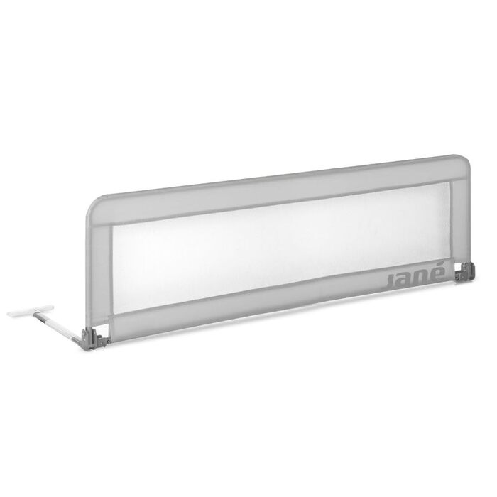 Бортик для ліжечка Jané Klappbares Kinderbettgitter Extra Hoch (140 см, сірий) - дихаючий, з сумкою для транспортування