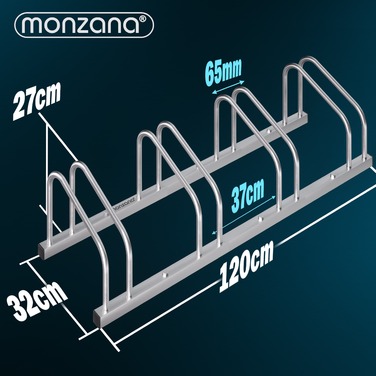 Стійка для велосипеда 4 місця 120x32x27см