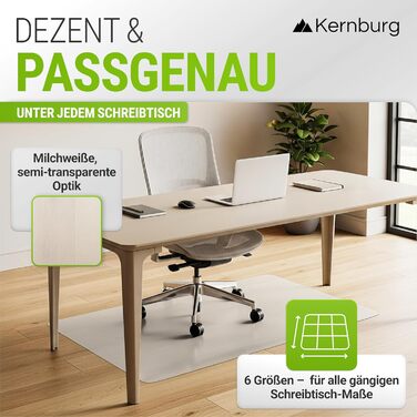 Захисна килимок під офісне крісло – прозора підкладка для ламінату, паркету та плитки – антиковзаюча, шумопоглинаюча, ідеальна для дому (100 x 120 см)