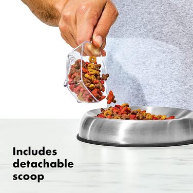 Контейнер OXO Good Grips Pet POP 4.2 л з лопаткою | Для корму собак та котів | Герметичний, BPA-free