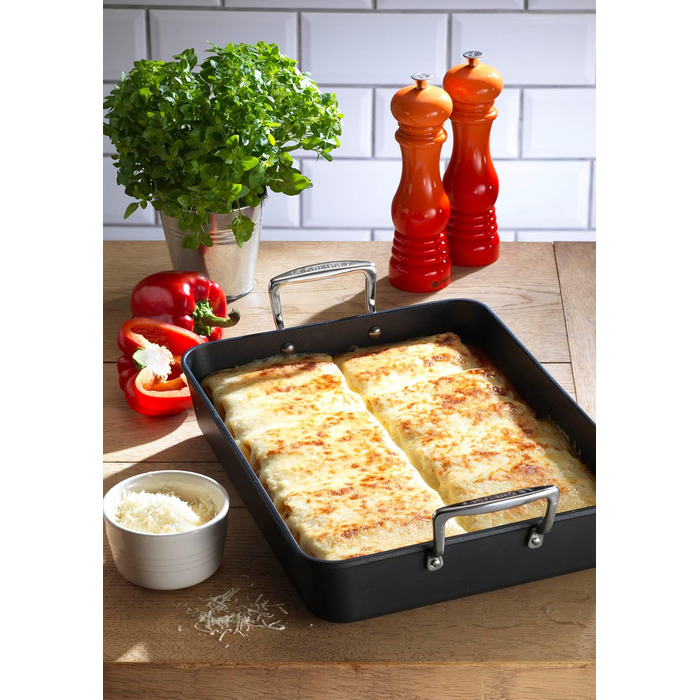 LE CREUSET Сковорода з антипригарним покриттям, 34 см, для всіх типів плит (включно з індукційними), алюміній, сірий/срібний