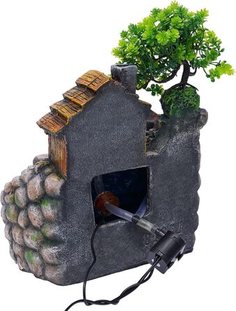 Кімнатний фонтан з LED підсвіткою - настільний фонтан, водоспад, фонтан з туманом для дому та офісу