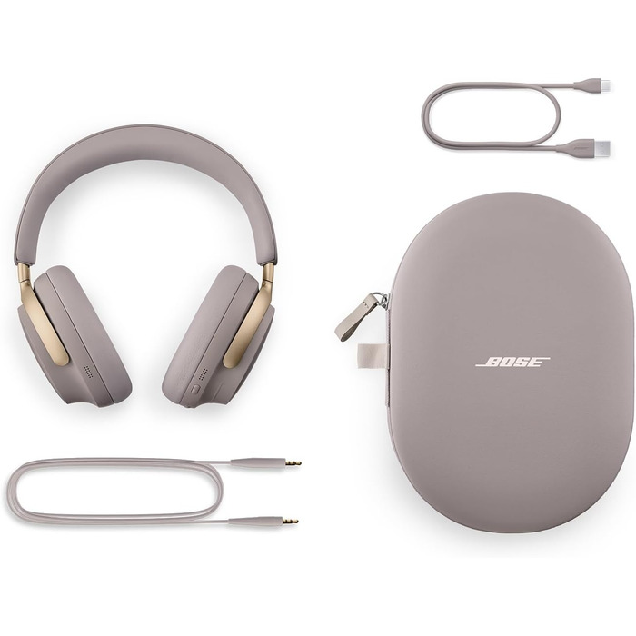 Бездротові накладні навушники Bose QuietComfort Ultra, шумозаглушення, акумулятор 24 години, чорний (пісковик)