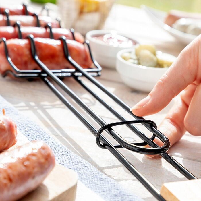 Набір для гриля InnovaGoods 12 предметів: шампури, щипці, лопатка, з нержавіючої сталі, з термостійкими ручками, у валізі, для гриля та барбекю