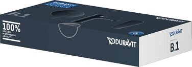 Змішувач для ванної кімнати Duravit B.1, висота виливу 110 мм, керамічна картридж, хром (без зливного механізму)