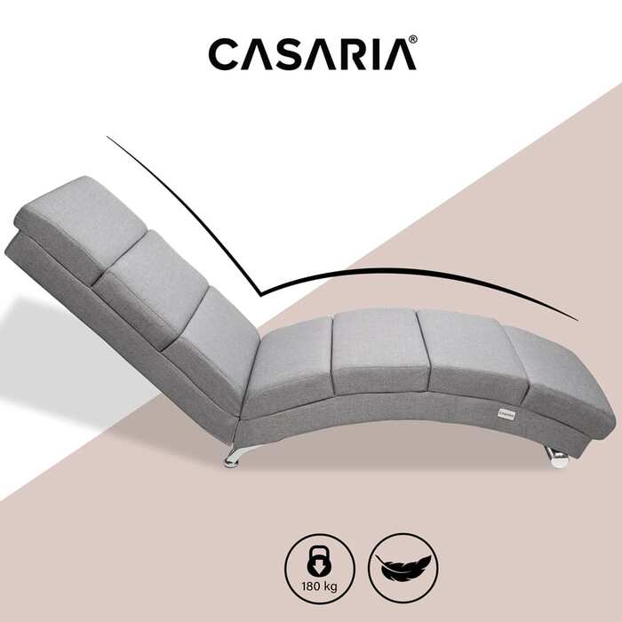 Relax Lounger Лондон сірий тканий полотно