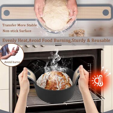 Набір для закваски Sauerteig: 650 мл скляний ферментер, силіконові корзини для випічки (круглі та овальні), 30-ти елементний набір для випічки хліба, легко мити та зберігати. Подарунок для початківців та досвідчених пекарів (8 шт. синій набір для фермента