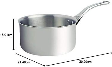 Набір каструль De Buyer Affinity 3 шт. з нержавіючої сталі 5-шарова, 16/18/20 см - 3706.01