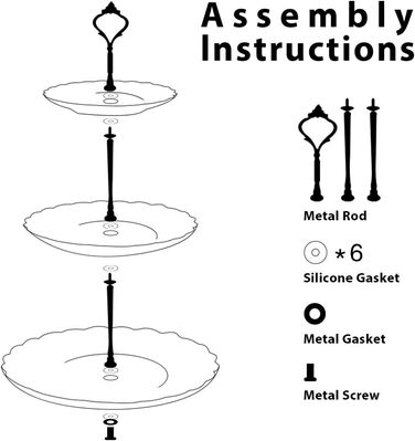 Стійка для тістечок Sweejar Home з кераміки, 3 яруси, для весілля, десертів, тістечок, чаювання, сервірування їжі (Смарагдовий)