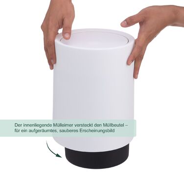 Контейнер для косметики Relaxdays з кришкою-гойдалкою, 6 літрів