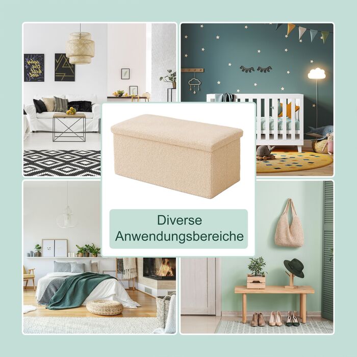 Лавка Relaxdays з м'якої тканини вельвет