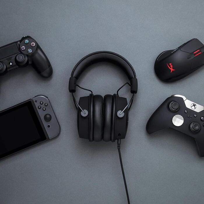 Ігрова гарнітура HyperX Cloud Alpha 2021, чорно-червона, з мікрофоном, 50 мм драйвери, USB, для PC/PS5/PS4/Xbox/Switch