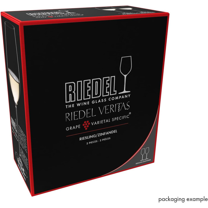 Бокали RIEDEL Veritas Riesling/Zinfandel 2 шт. Кришталеві, для вина Ріслінг/Зінфандель, для посудомийної машини