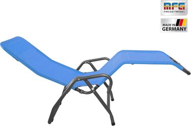 Лежак для басейну та сауни MFG, 3', антрацитовий/блакитний