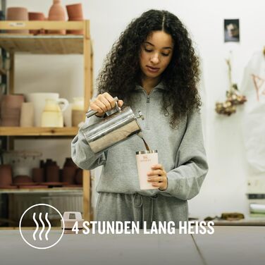 Термокружка Stanley Cafe з нержавіючої сталі - 0.35л (Rose Quartz) - для кави та напоїв на виніс