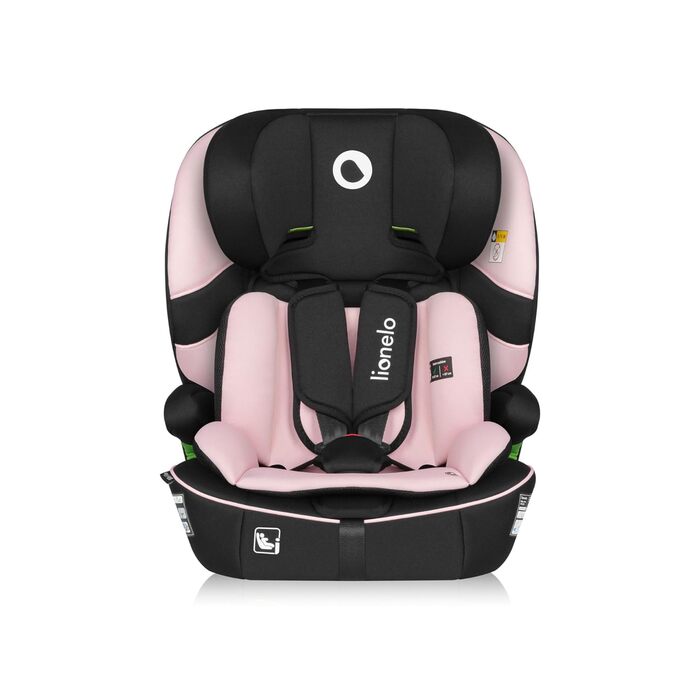 Автокрісло Lionelo Billy i-Size 76-150 см (15 міс - 12 років), R129, ISOFIX, Top Tether, 5-точковий ремінь, бічний захист (Рожеве)