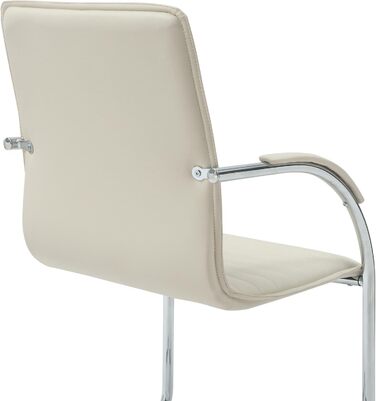 Набір з 2-х відкидних крісел Tira з штучної шкіри, з м'яким сидінням, колір кремовий