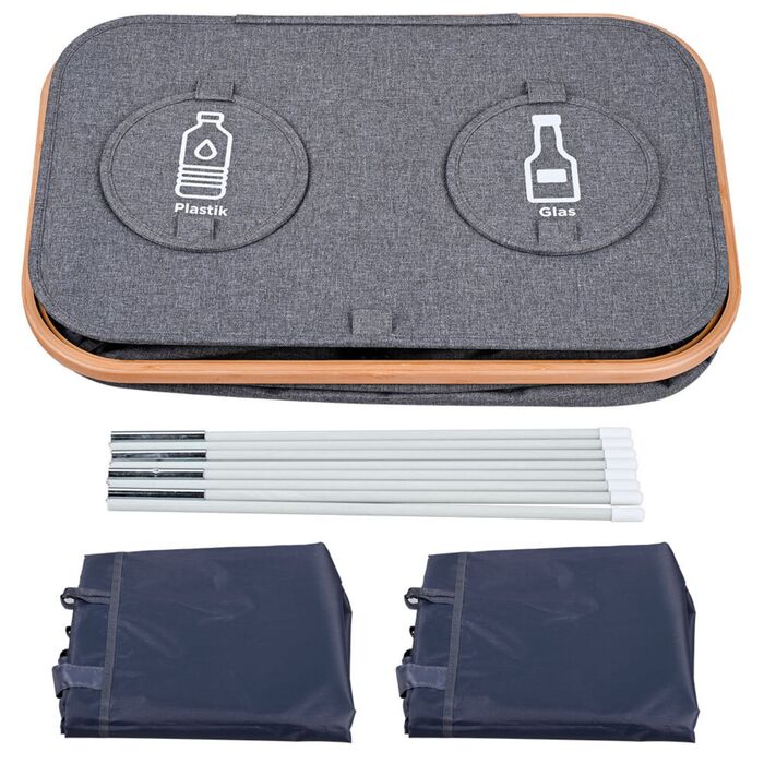 Контейнер для збору пляшок Relaxdays з двома відділеннями