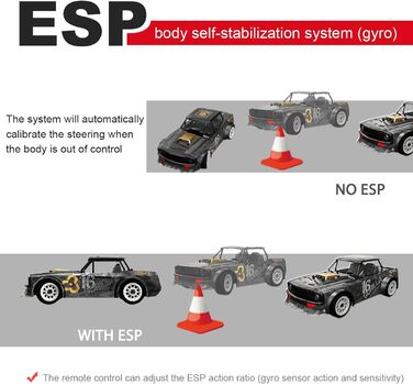 RC Автомобіль Fisca SG-1604 1/16 4WD Drift, 2.4GHz, 20км/год, Позашляховик Баггі