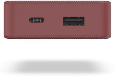 Портативний зарядний пристрій (червоний), 10 10000mAh, USB C/A, LED