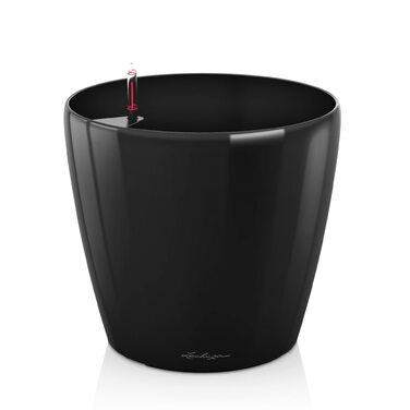 Кашпо Lechuza Classico Premium 21 LS Комплект, Білий (70x70x64.5 см, Чорний Глянцевий)