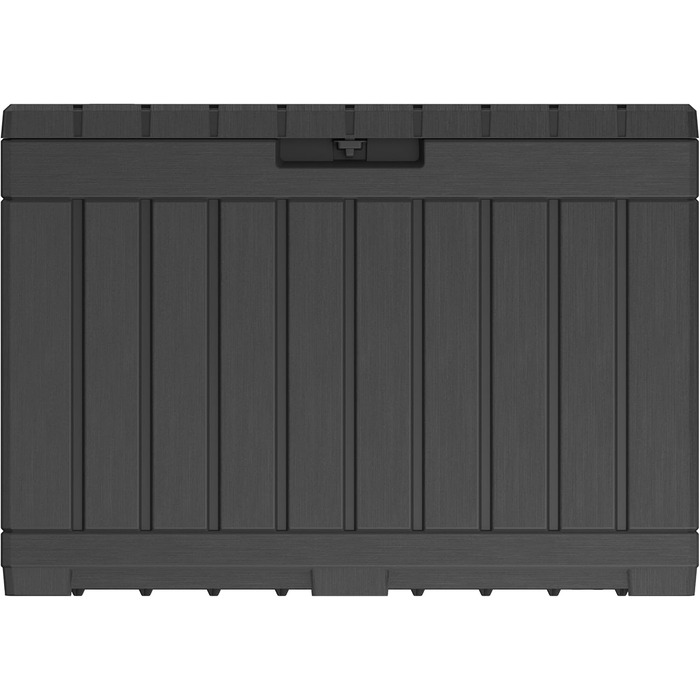 Ящик для зберігання садовий Koll Living Kentwood 190л антрацит - для подушок, інструментів, іграшок - водонепроникний, вентильований