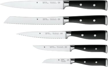 Набір ножів WMF Grand Class 6-частинний з бруском, нержавіюча сталь, Made in Germany