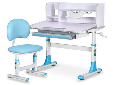 Комплект меблів Evo-kids (стіл+стілець+полиця) BD-22 BL