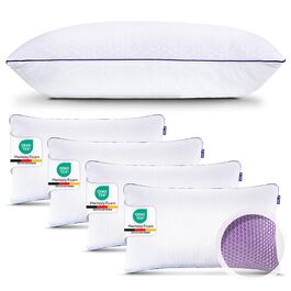 Подушка Mister Sandman 40x80 см, 4 шт. - Ортопедична подушка для шиї з Memory Foam та Honeycomb GelFlex Grid, дихаюча та пральна, для тих, хто спить на боці, спині та животі