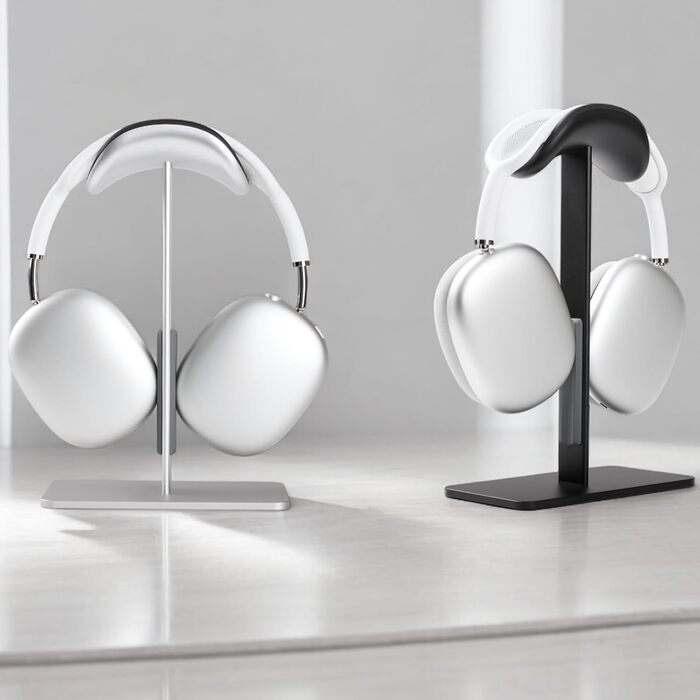 Підставка для навушників AirPods Max, алюміній, чорний, з режимом сну, антиковзаюча, захист від подряпин