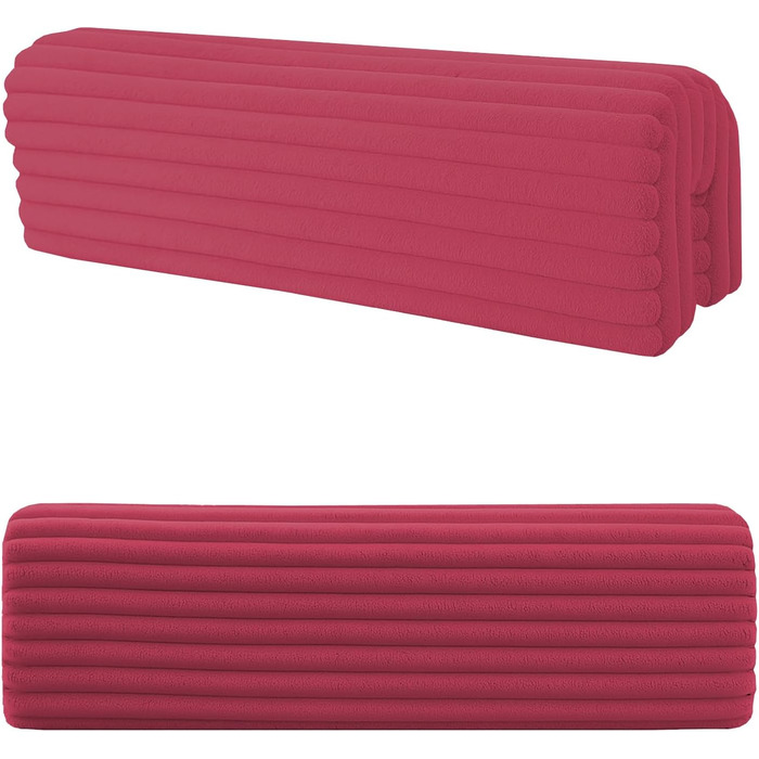 Захист для ліжечка дитячого бордюром: бортик-подушка від випадання (бордовий, 70 см)