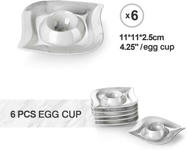 МАЛАКАСА, серія Ельвіра, 60 шт. Мармуровий порцеляновий набір посуду комбінований Сервіз столовий сервіз з чашками, блюдцями, десертними тарілками, суповими тарілками і плоскими тарілками на 12 персон (чашка для яєць на 6 чайних ложок)