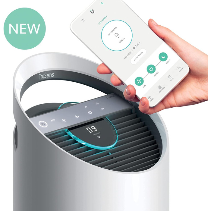 Повітряний очисник Leitz TruSens Z-1000: захист від вірусів, алергенів, пилу та запахів, UV-C лампа, до 23 м²