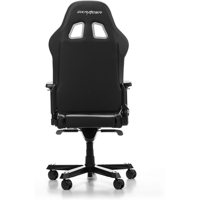 Ігрове крісло DXRacer King K99, шкірозамінник, чорно-сірий, до 200 см