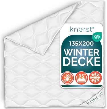 Зимова ковдра KNERST® PolarDream: тепла, дихаюча, з регулюванням температури, Оeko-Tex сертифікат, 135x200 см