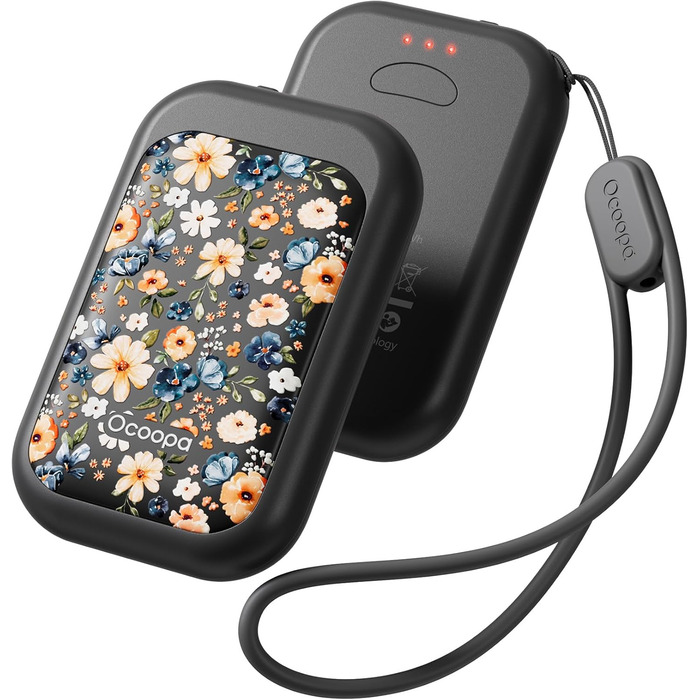 Електричні грілки для рук OCOOPA UT4 Young (Wiesenblumen), 5000mAh, 2 шт. - Компактні, Водонепроникні, Швидкий нагрів, USB
