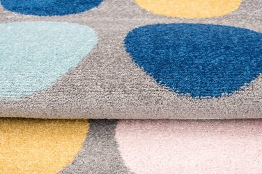 Килими Carpeto, килим для дитячої кімнати для хлопчиків і дівчаток-дитячий килим для ігрової кімнати для підлітків-багато кольорів і розмірів, пастельні тони (160 х 220 см, різнокольорові)