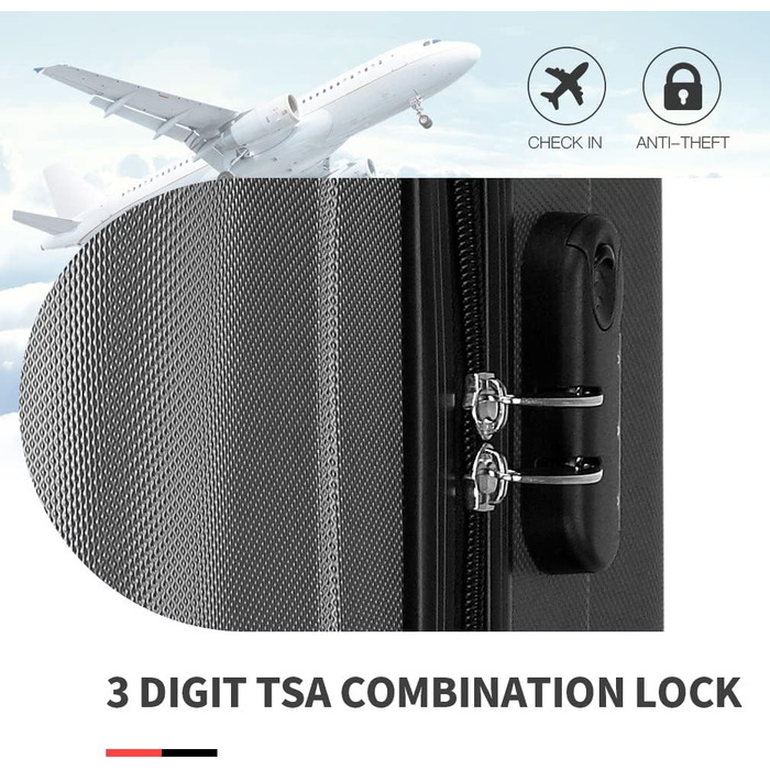 Чохол-валіза на колесах KONO з 4 колесами, валіза для подорожей, багаж (Рожевий, комплект) (Сірий, M (56см - 40л))