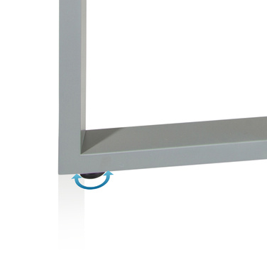 Робочий стіл WORKSPACE BASIC I 165 x 120 см, бук/срібло hjh OFF