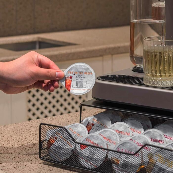 Тримач капсул для кавоварки Bartesian, 36 капсул, чорний, сучасний дизайн, ящик для зберігання