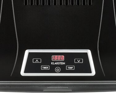 Сушарка для продуктів Klarstein Dörrautomat: 9 ярусів, 700 Вт, з нержавіючої сталі, сенсорне управління, чорний колір